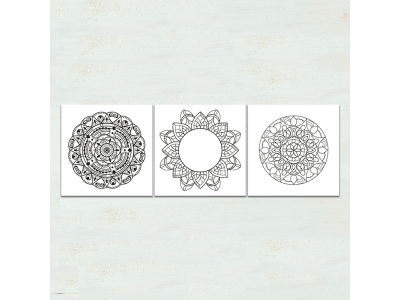 Set de 3 mandalas