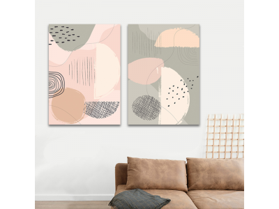 Set pastel abstracto