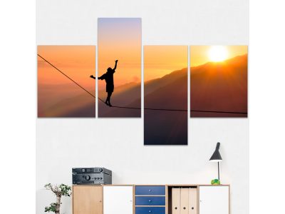Equilibrio al atardecer