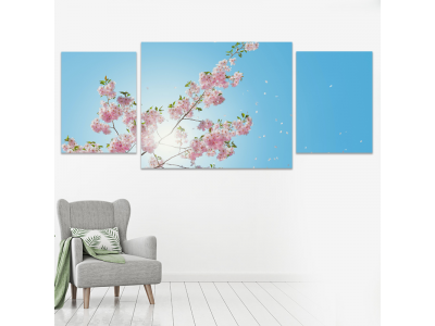 Arbol de flores rosas