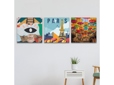 Paris en colores x 3