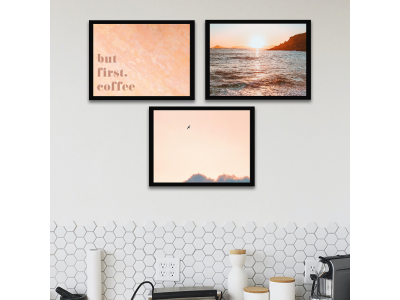 Set paisajes en crema