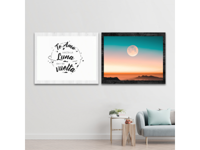Te amo hasta la luna en set