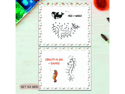 Animalitos marinos en set