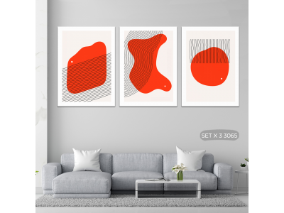 Abstracto tonos rojos