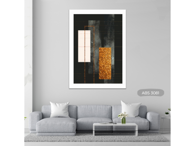 Abstracto pared con dorado