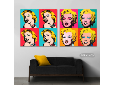 Marilyn by Warhol en set