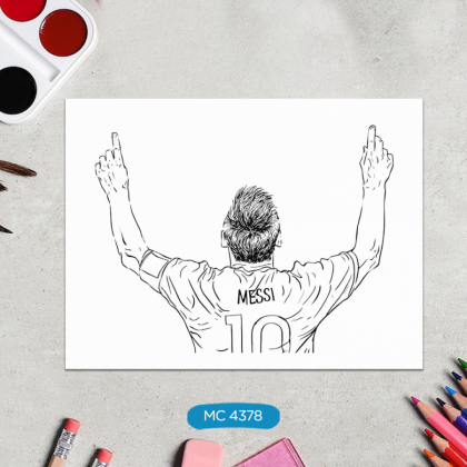 Messi 1 para pintar