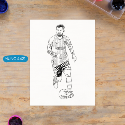 Messi 9 para pintar