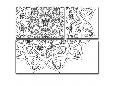 Mandala triptica para colorear (5)