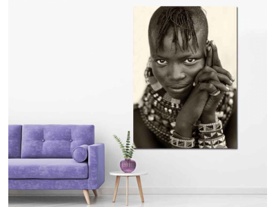 Fotografico niña africana
