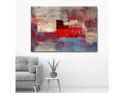 Abstracto rojo y cemento