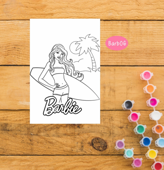 BARBIE SURF Y PALMERA