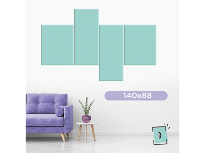 Personalizado cuadriptico "B" 140x70