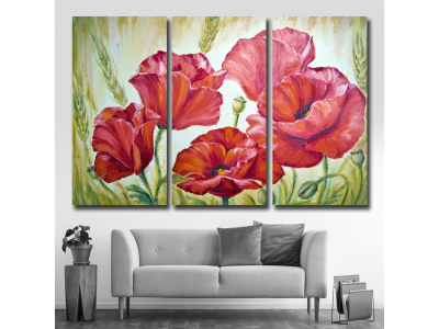 Amapolas simil pintura
