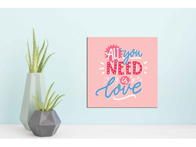 All you need is love fondo rosa