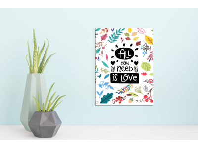 All you need is love fondo de flores color