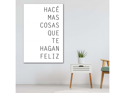 Hace mas cosas que te hagan feliz