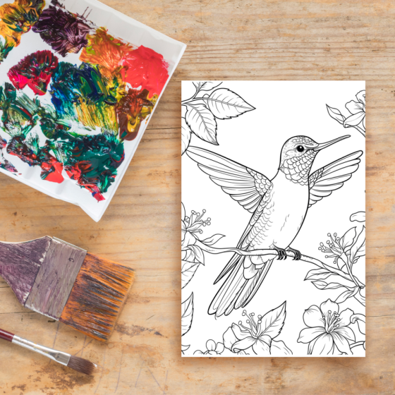 Colibri en rama