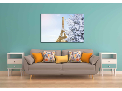 Torre Eiffel nevada