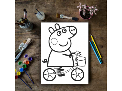 Peppa en su bici