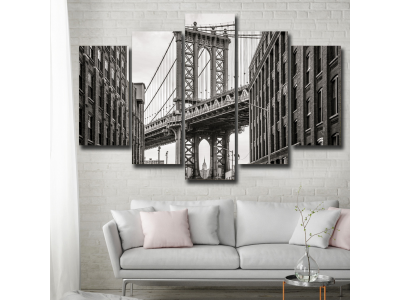 Puente de Manhattan en gris 1