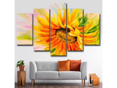 Girasol acuarelado