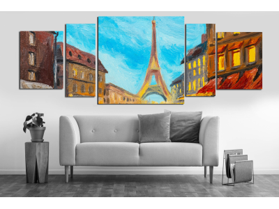 Poliptico Paris simil pintura