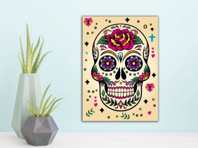 Calavera flores