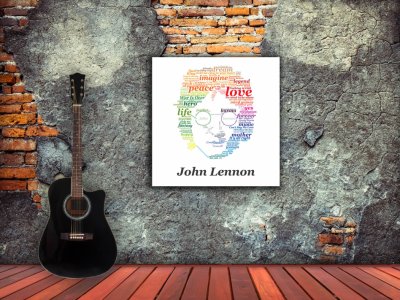 John Lennon letras colores