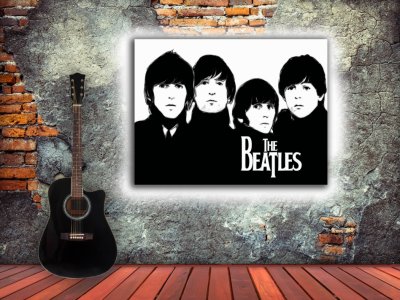 The Beatles blanco y negro