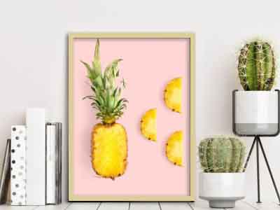 Cuadro con marco anana real