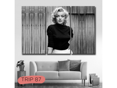Triptico Marilyn Monroe cortina