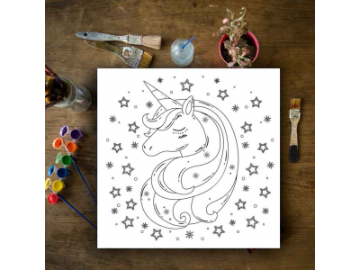 Unicornio con estrellas